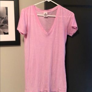 PINK v neck tee